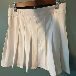 White Pleated Skirt